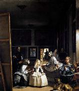 VELAZQUEZ, Diego Rodriguez de Silva y Las Meninas or The Family of Philip IV Spain oil painting artist